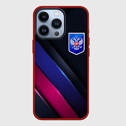 Чехол для iPhone 13 Pro Dark Герб России, цвет: 3D-красный
