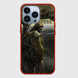 Чехол для iPhone 13 Pro STALKER Тень Чернобыля Постер, цвет: 3D-красный