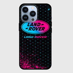 Чехол для iPhone 13 Pro Land Rover - neon gradient, цвет: 3D-черный