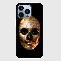 Чехол для iPhone 13 Pro Золотая маска Хэллоуин, цвет: 3D-черный