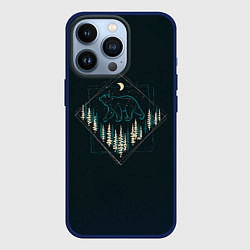 Чехол для iPhone 13 Pro Созвездие медведицы, цвет: 3D-тёмно-синий