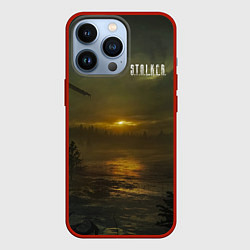 Чехол для iPhone 13 Pro STALKER Закат В Зоне Отчуждения, цвет: 3D-красный