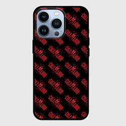 Чехол для iPhone 13 Pro Cult of the lamb pattern, цвет: 3D-черный