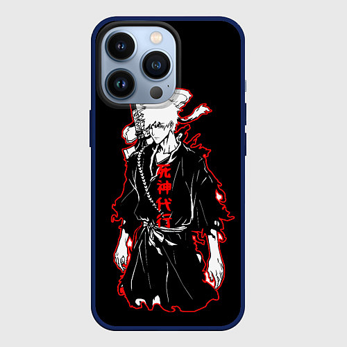 Чехол iPhone 13 Pro Ичиго Курасаки - Блич / 3D-Тёмно-синий – фото 1