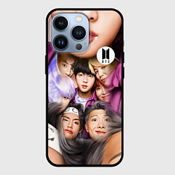 Чехол для iPhone 13 Pro BTS Team Photo, цвет: 3D-черный