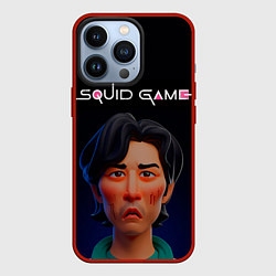Чехол для iPhone 13 Pro Игра в кальмара - Сон Ки Хун анимационный, цвет: 3D-красный