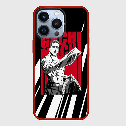 Чехол iPhone 13 Pro Guchi-muchi Billy Herrington / 3D-Красный – фото 1