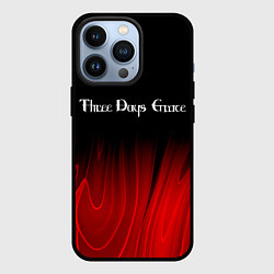 Чехол для iPhone 13 Pro Three Days Grace red plasma, цвет: 3D-черный