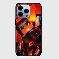 Чехол для iPhone 13 Pro Minecraft арт, цвет: 3D-черный