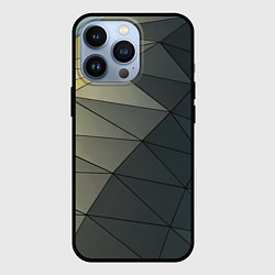 Чехол для iPhone 13 Pro Абстрактная сетка из множества фигур, цвет: 3D-черный