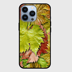 Чехол для iPhone 13 Pro Осенние листья клёна - паттерн, цвет: 3D-черный