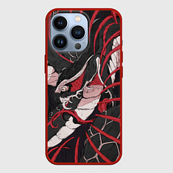 Чехол для iPhone 13 Pro Японская змея уроборос, цвет: 3D-красный
