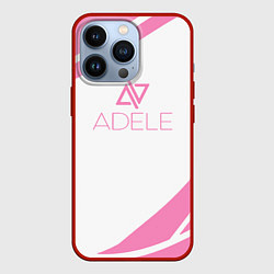 Чехол для iPhone 13 Pro Adele - абстракция, цвет: 3D-красный