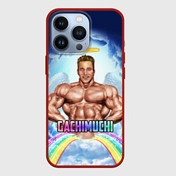Чехол для iPhone 13 Pro Гачимучи мем, цвет: 3D-красный