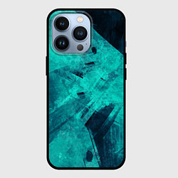 Чехол для iPhone 13 Pro Текстура малахита, цвет: 3D-черный