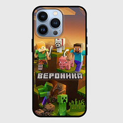 Чехол для iPhone 13 Pro Вероника Minecraft, цвет: 3D-черный