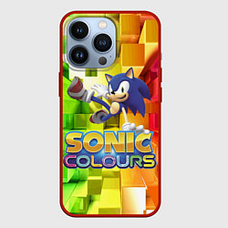 Чехол для iPhone 13 Pro Sonic Colours - Hedgehog - Video game, цвет: 3D-красный