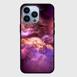 Чехол для iPhone 13 Pro Необычное фиолетовое облако, цвет: 3D-черный