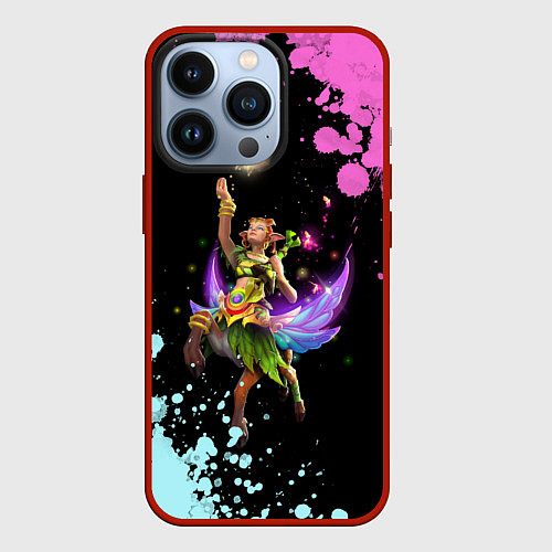 Чехол iPhone 13 Pro Красивая Энча / 3D-Красный – фото 1