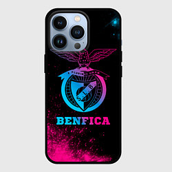 Чехол для iPhone 13 Pro Benfica - neon gradient, цвет: 3D-черный