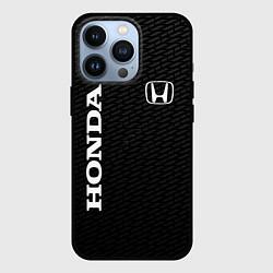 Чехол для iPhone 13 Pro Honda карбон, цвет: 3D-черный
