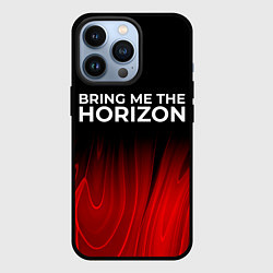 Чехол для iPhone 13 Pro Bring Me the Horizon red plasma, цвет: 3D-черный