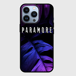 Чехол для iPhone 13 Pro Paramore neon monstera, цвет: 3D-черный