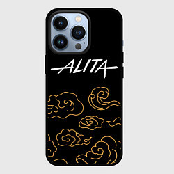 Чехол для iPhone 13 Pro Alita anime clouds, цвет: 3D-черный