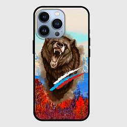 Чехол для iPhone 13 Pro Не буди зверя русский медведь, цвет: 3D-черный