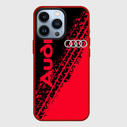 Чехол для iPhone 13 Pro Audi, цвет: 3D-красный