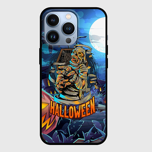 Чехол iPhone 13 Pro Мумия хэллоуин / 3D-Черный – фото 1