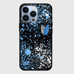 Чехол для iPhone 13 Pro Attack on Titan paint, цвет: 3D-черный