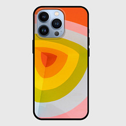 Чехол для iPhone 13 Pro Красно-жёлто-оранжевый паттерн, цвет: 3D-черный