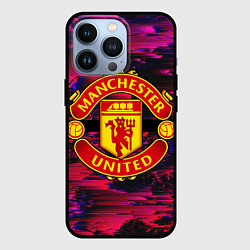 Чехол для iPhone 13 Pro Manchester United, цвет: 3D-черный