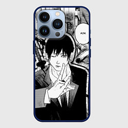 Чехол iPhone 13 Pro Аки Человек Бензопила