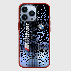Чехол для iPhone 13 Pro BMW - M Power - pattern, цвет: 3D-красный