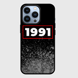 Чехол для iPhone 13 Pro 1991 - в красной рамке на темном, цвет: 3D-черный