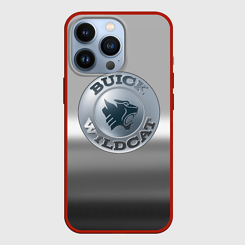 Чехол iPhone 13 Pro Buick Wildcat - emblem / 3D-Красный – фото 1
