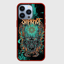 Чехол для iPhone 13 Pro Slipknot monster, цвет: 3D-красный