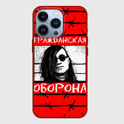 Чехол для iPhone 13 Pro Егор Летов - Гражданская Оборона, цвет: 3D-красный