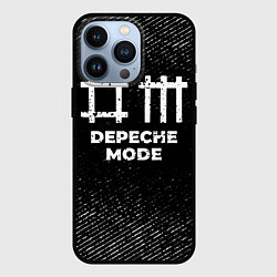 Чехол для iPhone 13 Pro Depeche Mode с потертостями на темном фоне, цвет: 3D-черный