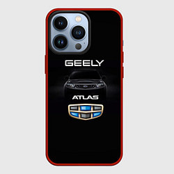 Чехол для iPhone 13 Pro Geely Атлас, цвет: 3D-красный