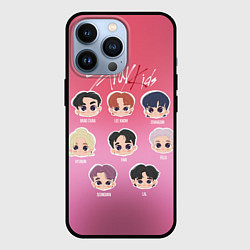 Чехол для iPhone 13 Pro Chibi Stray Kids, цвет: 3D-черный