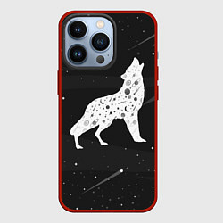 Чехол для iPhone 13 Pro Созвездие волка - волк из звезд, цвет: 3D-красный
