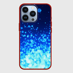 Чехол для iPhone 13 Pro Ледяные блёстки, цвет: 3D-красный