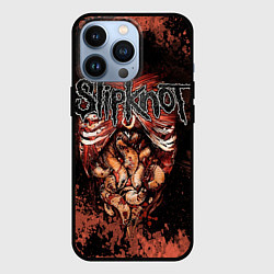 Чехол для iPhone 13 Pro Slipknot horror, цвет: 3D-черный