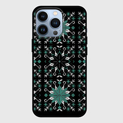 Чехол для iPhone 13 Pro Узор из мозаики, цвет: 3D-черный