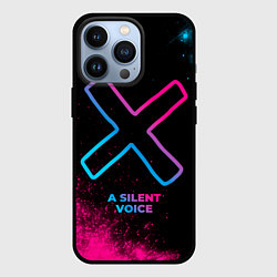 Чехол для iPhone 13 Pro A Silent Voice - neon gradient, цвет: 3D-черный