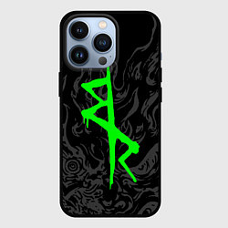 Чехол для iPhone 13 Pro Логотип Cyberpunk: Edgerunners - Дэвид, цвет: 3D-черный