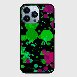 Чехол для iPhone 13 Pro Токсичные пузыри, цвет: 3D-черный